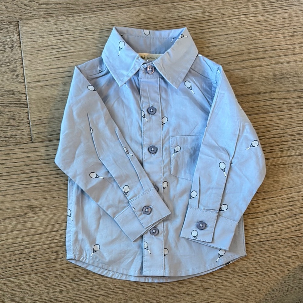 Kids Blue Button-Up Shirt